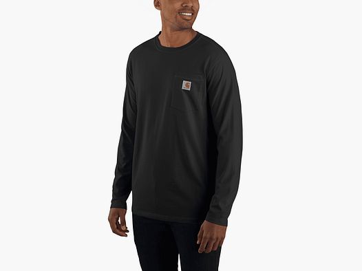Carhartt Force™ Relaxed L/S T-Shirt Uomini Nero 2XL