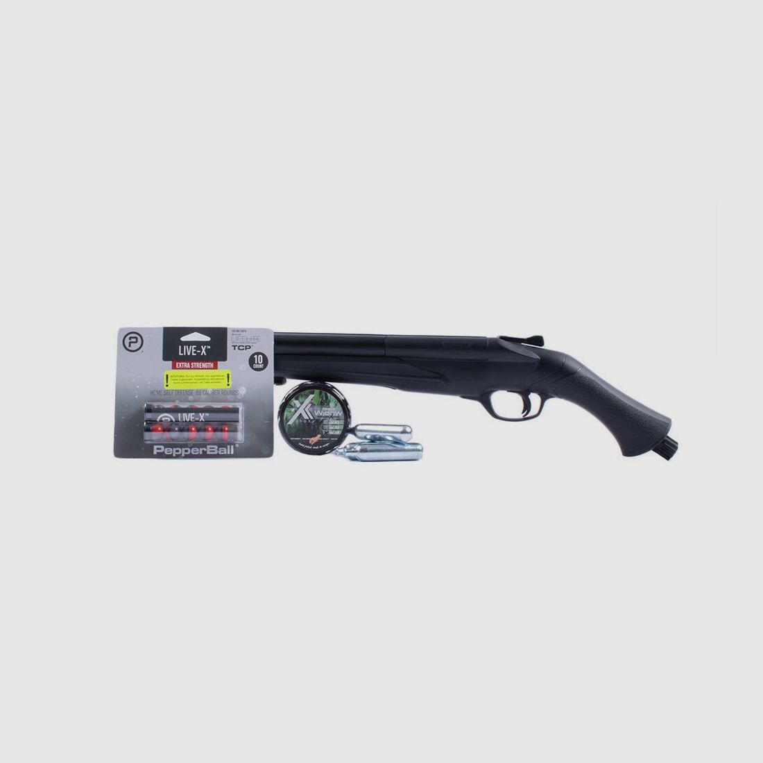 Umarex T4E HDS .68 - SET Black Widow Rubberballs, Pepperballs, Co2 Kapseln