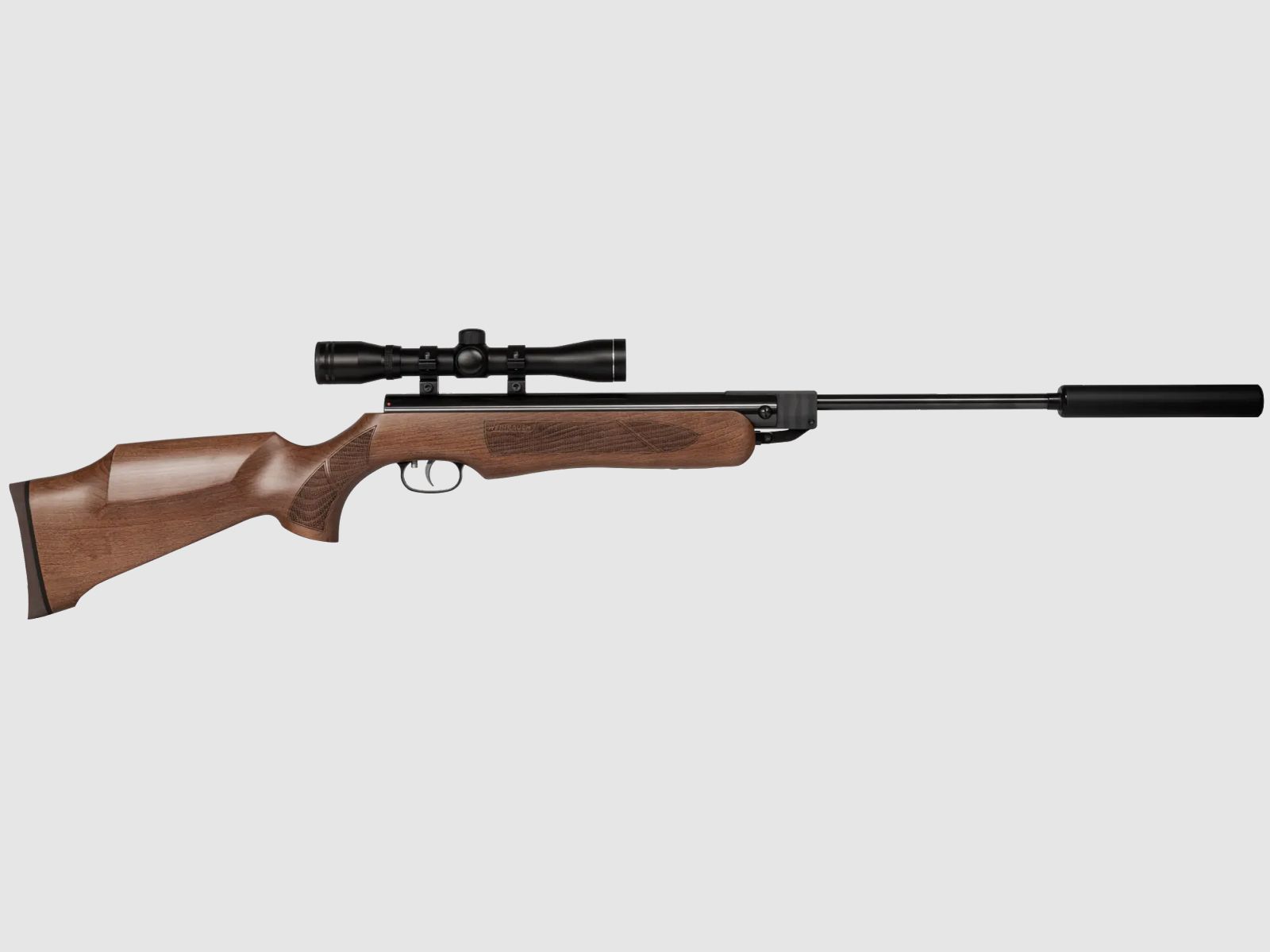 Wiązanka HW 35 z lunetą 4x32 i tłumikiem dźwięku