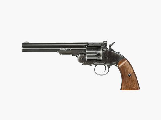 ASG Schofield 1877 6 Zoll CO2-Revolver Kal. 4,5 mm Diabolo + Stahl-BB - 4 Joule