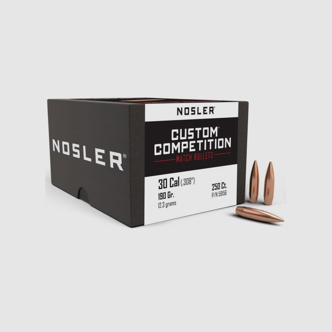NOSLER Geschosse Kal.30 190 gr HPBT