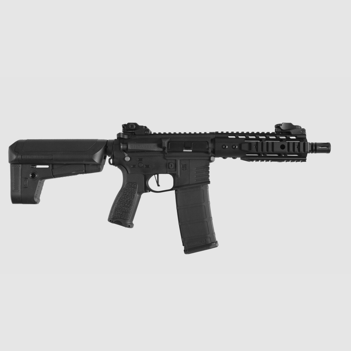 AR15 KeyMod 8 Zoll Rail BRAVO Delta Armory Schwarz S-AEG Airsoft Gewehr Frei ab 18 Jahren