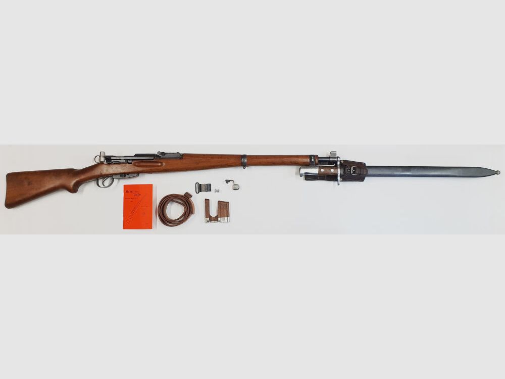 Waffenfabrik Bern K31 Kaliber 7,5x55swiss komplett nummerngleich + Hämmerli