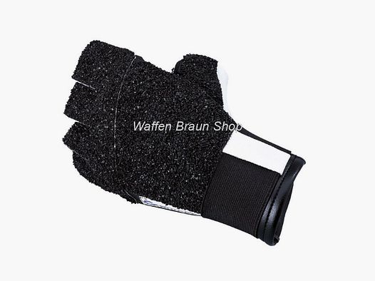 Guanto da tiro Gehmann senza dita taglia S per la mano sinistra Bianco/Nero