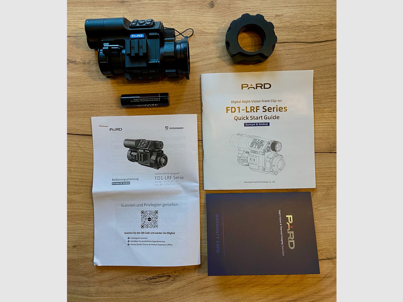 PARD FD1 LRF, 940 nm + Rusan MAR oder Präzise Jagen Adapter