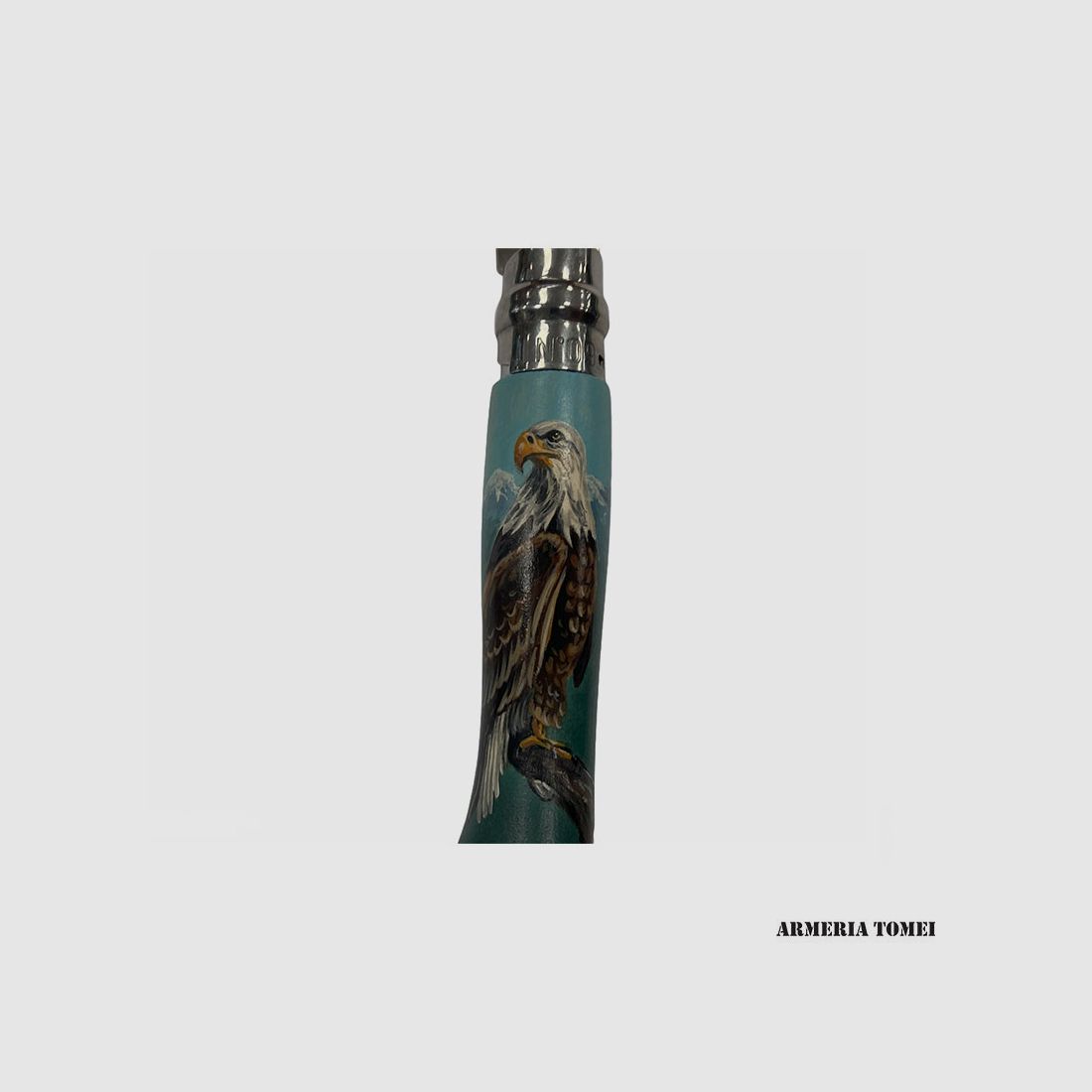 MESSER – OPINEL – N.9 INOX AQUILA DIPINTA HANDGEFERTIGT, Bild 2 von 2