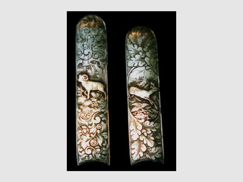 Rothenburg weapon corner silver motifs with carving