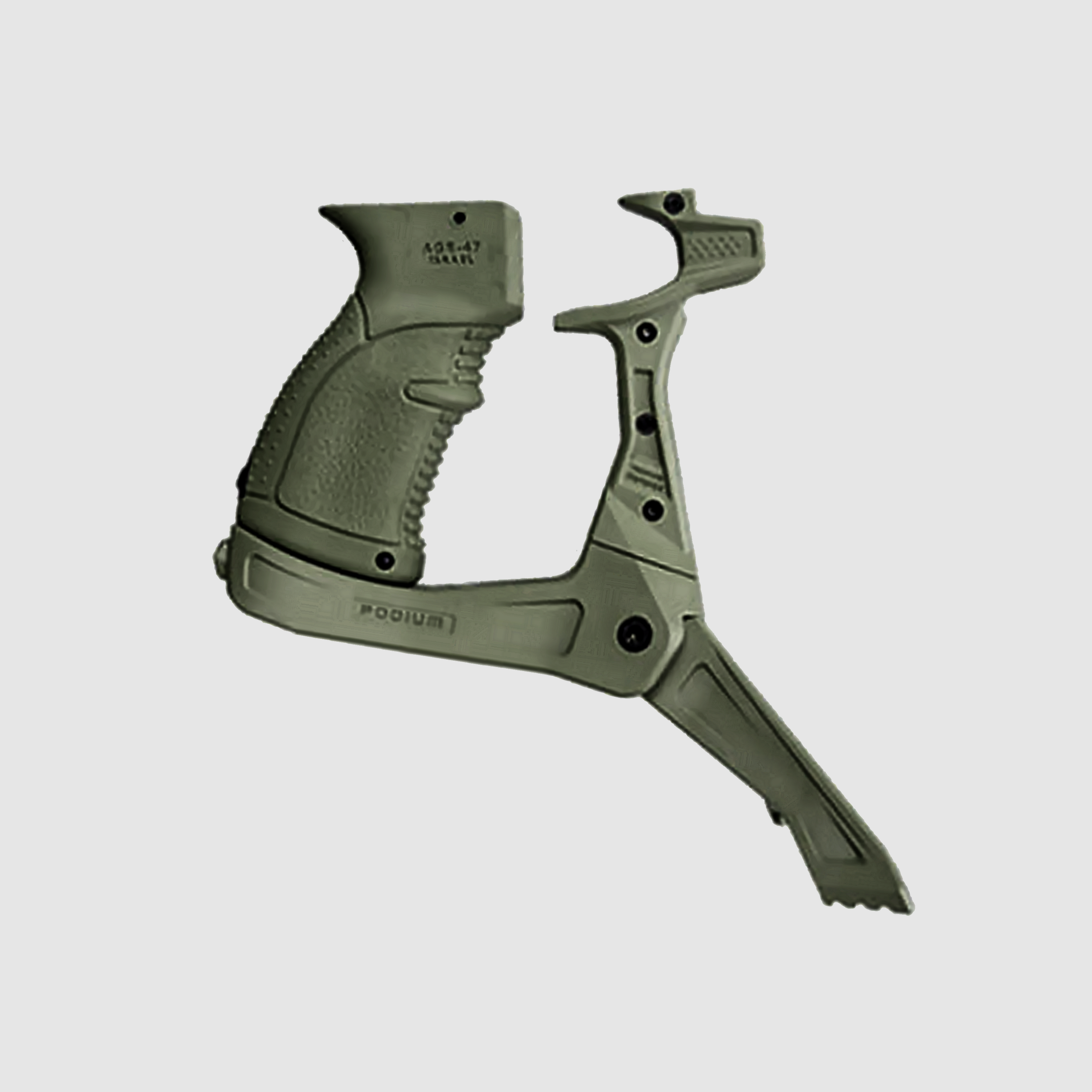 Handgreep + tweepoot AK Podium, OD Green - FAB Defense