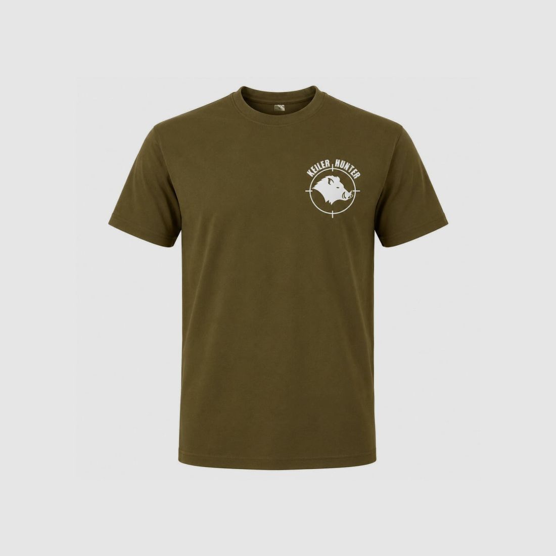 T-Shirt Keiler Hunter khaki 100% Baumwolle kurzarm, Bild 3 von 6