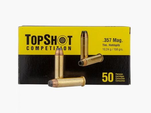 TOPSHOT 357Magnum ogive 158 grains 50x dans la boîte