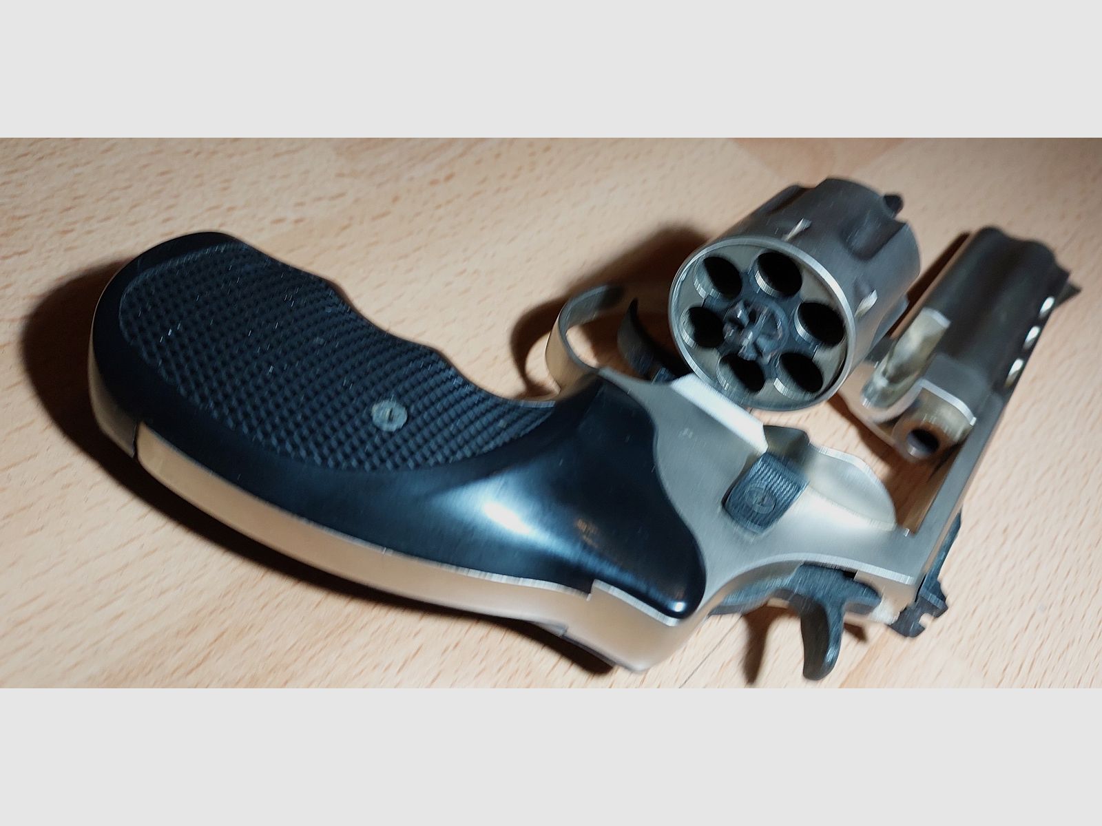 Ekol Viper 4.5 inch blank firing revolver nickel-plated 9 mm R.K. (PTB 1003)