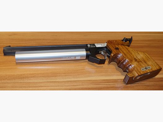 TOP Pressluft Matchpistole Steyr LP mit neuer Kartusche + Zubehör