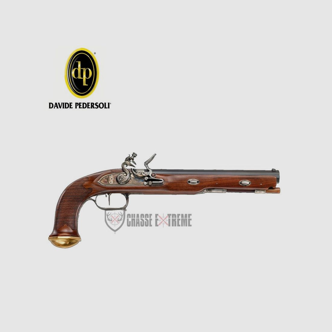 Pistola PEDERSOLI Boutet 1er Imperio a Pedernal Cal. 45