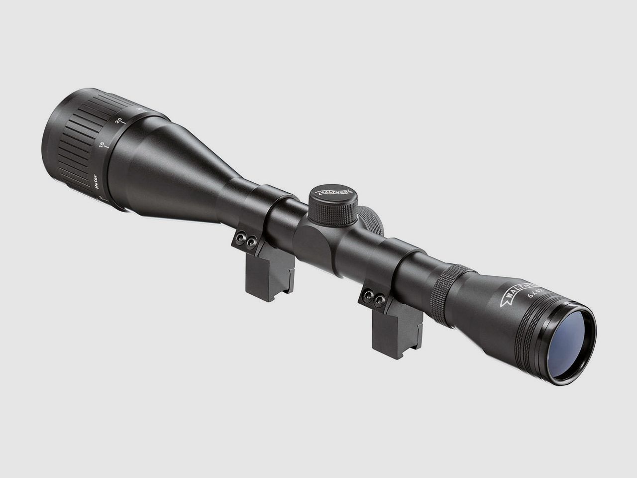 Zielfernrohr Walther 6x42 Absehen 4 Parallaxeverstellung am Objektiv 1 Zoll Tubus inklusive Ringmontagen fĂĽr 11 mm Prismenschienen