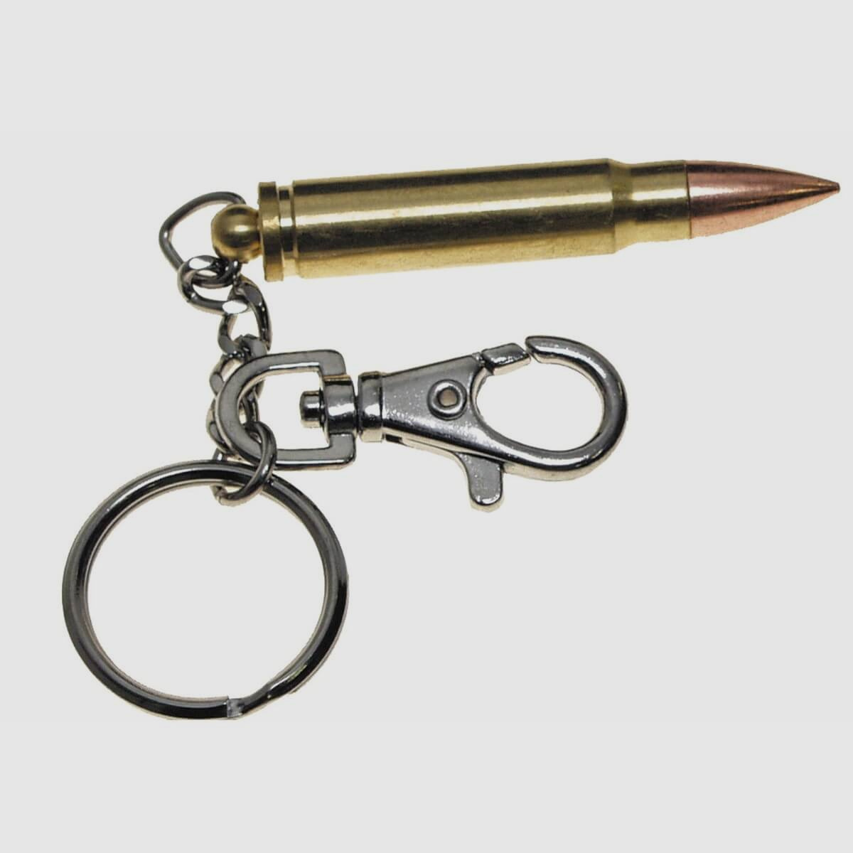 Patron keychain with carabiner