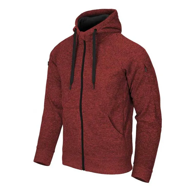 Helikon-Tex - Covert Tactical Hoodie (FullZip)® Jacket - Melange Red - BL-CHF-SF-M5
