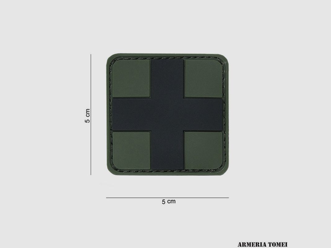 PATCH – 3D PVC BLACK CROSS #12013