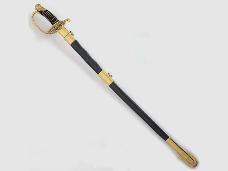 C.S.A. officer's cavalry sabers with scabbard for collectors and enthusiasts