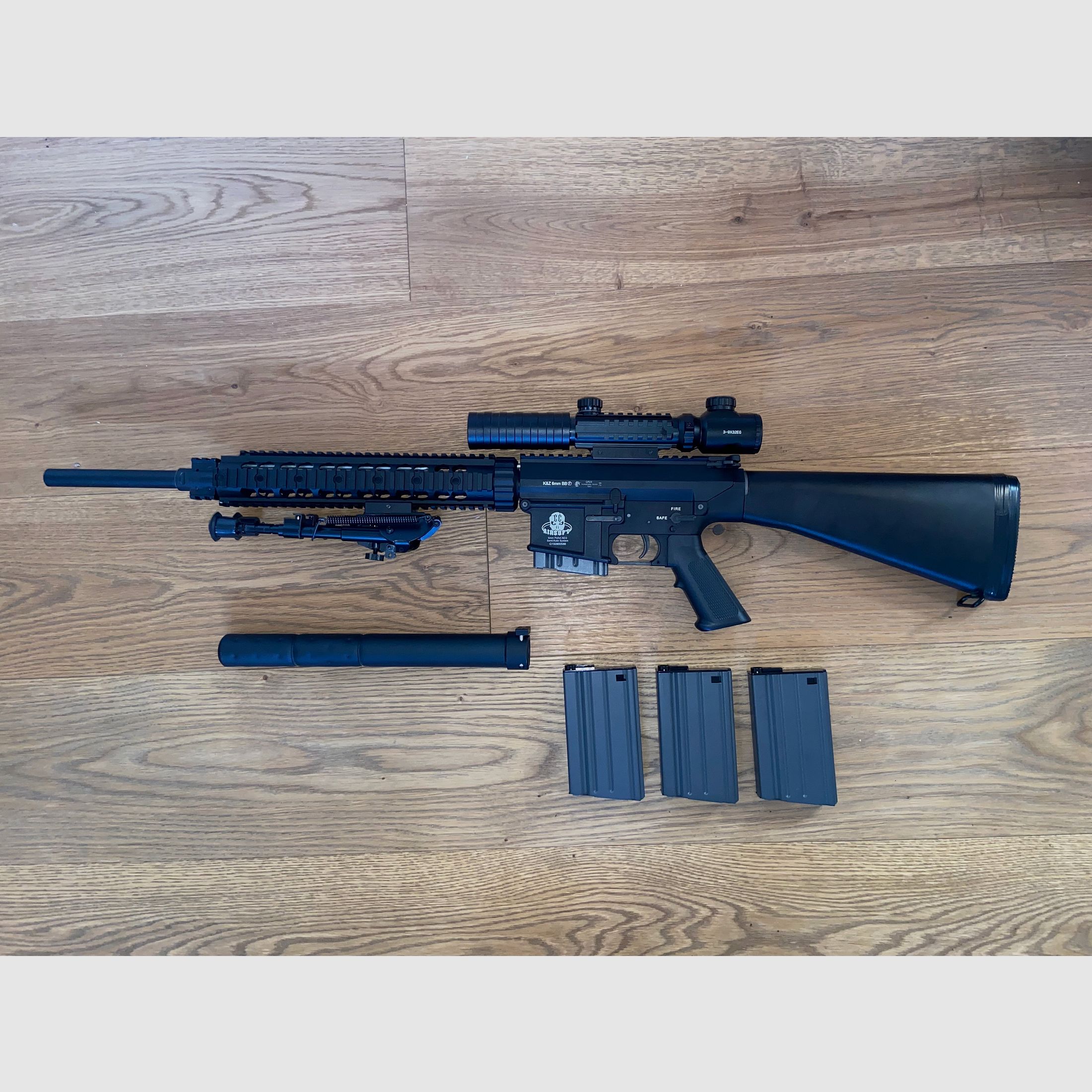 G&G GR-25 (SR-25 DMR) m. Zubehör