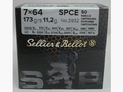 7x64 SPCE-Target - 11.2g/173gr (a50)