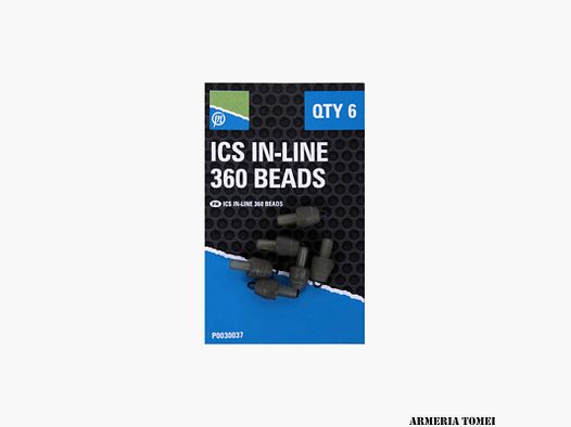 PRESTON – ICS IN-LINE 360 ​​BEADS (6PCS)
