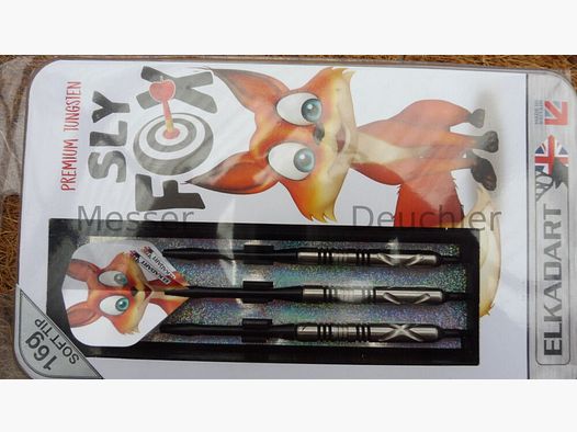 Elka Dart Sly Fox Premium Soft Tip Dart Nikkel/Tungsten