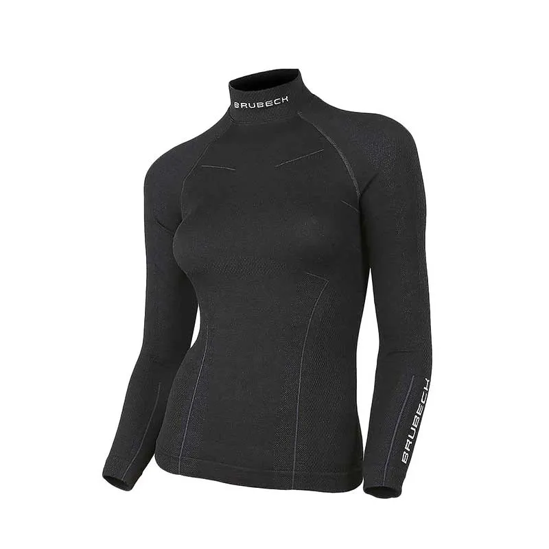 Bluza Brubeck damska EXTREME WOOL czarna