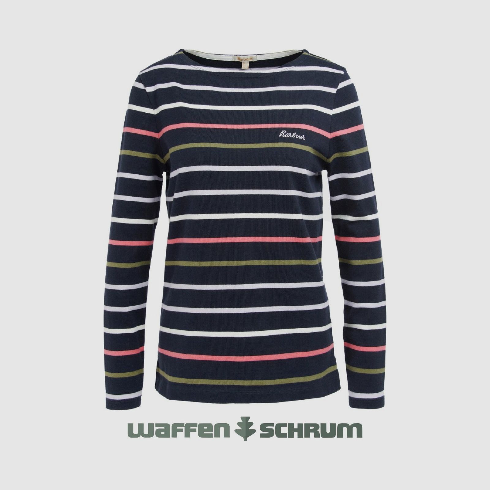 Barbour Pullover Hawkins Navy Stripe
