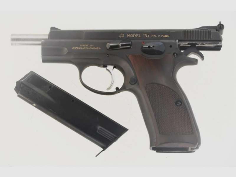 Pistole Sportpistole Matchwaffe Ceska CZ 75 Kal. 9 mm Luger, Uhersky Brod 1985, sehr schön!!!