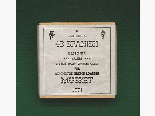 Replika Patronenschachteln .43 Spanish