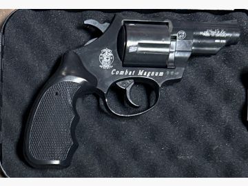 Smith & Wesson Combat Schreckschussrevolver Kal. 45 R.K. brüniert (PTB 617) S&W Special Combat