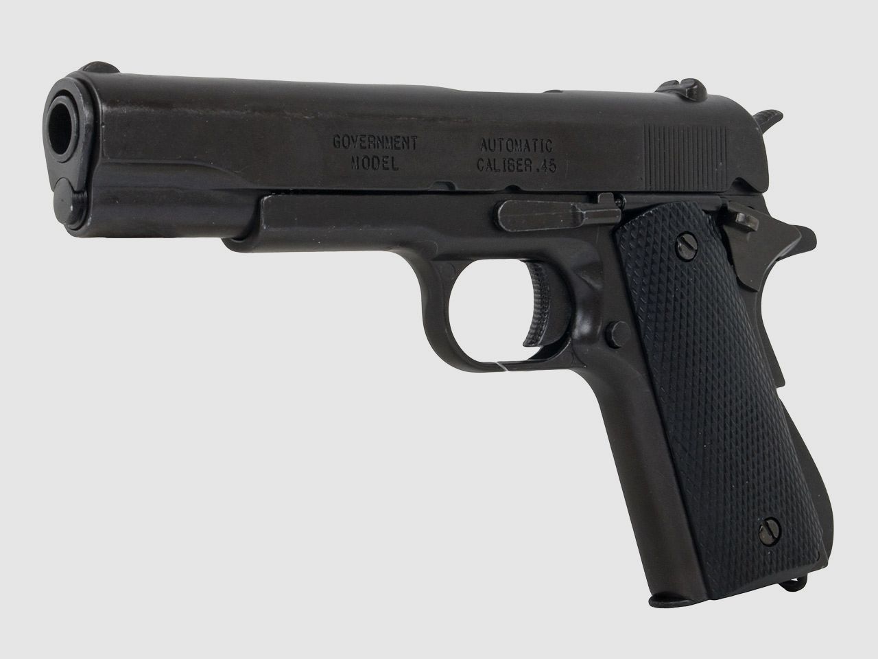 Denix Deko Pistole Colt M1911A1 Automatik Kaliber .45 Pistole USA 1911 LĂ¤nge 24 cm schwarz