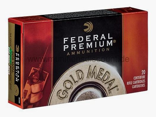 Federal Gold Medal Match, 168grs. Sierra HPBT Match King