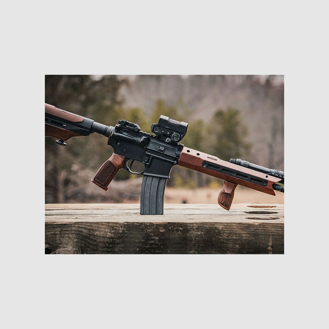 WOOX AR15 Wood Front Grip, Vertical for M-LOK