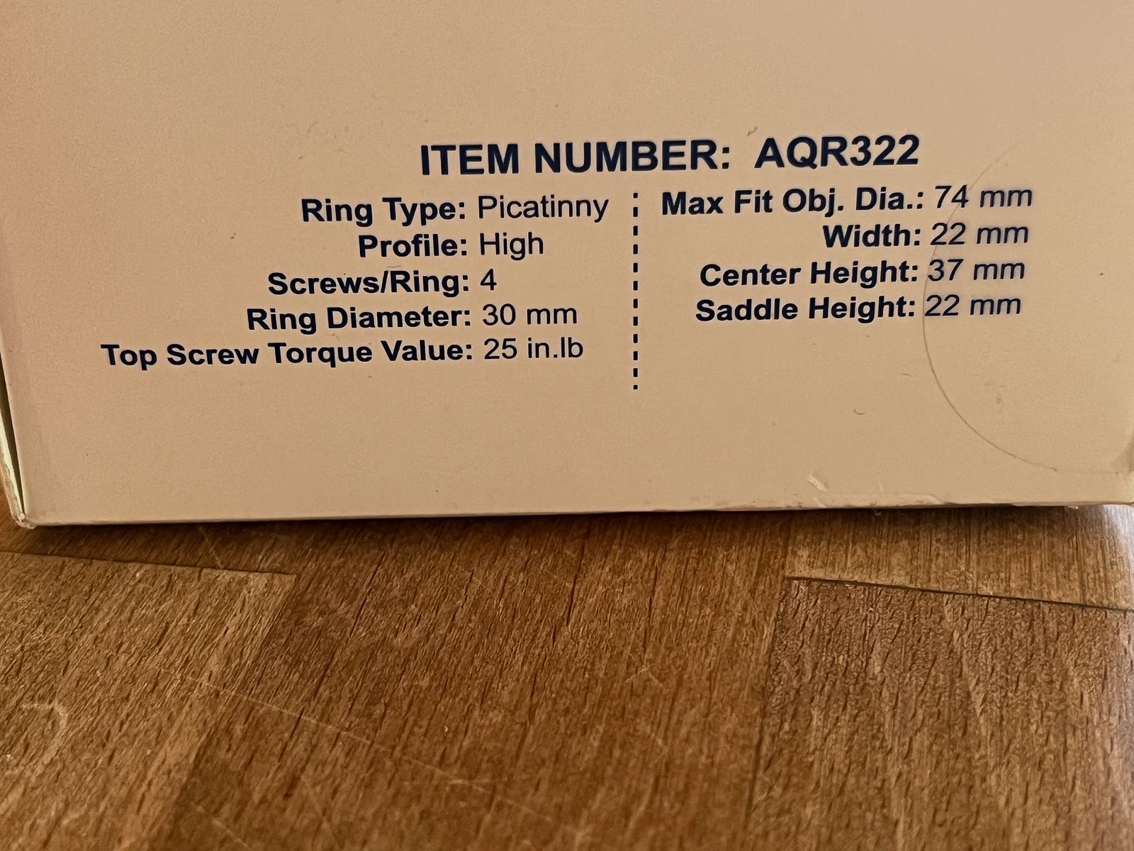 UTG ACCU SYNC 30mm Ringe 22mm Bauhöhe