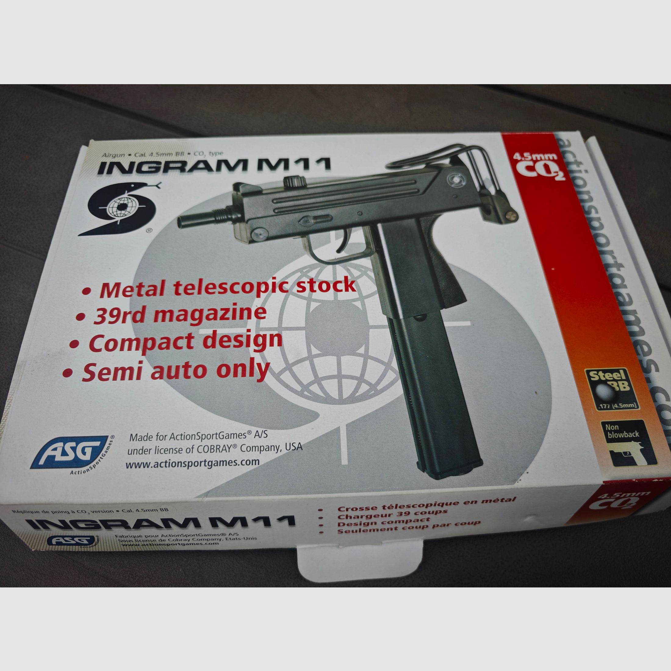 ASG / KWC Ingram MAC 11 CO2 NBB luchtpistool kal. 4,5mm SBB