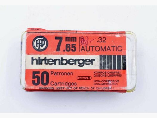 Hirtenberger / Austria pistol cartridges