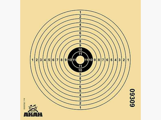 AKAH air rifle target 14x14 cm (250 pcs.)