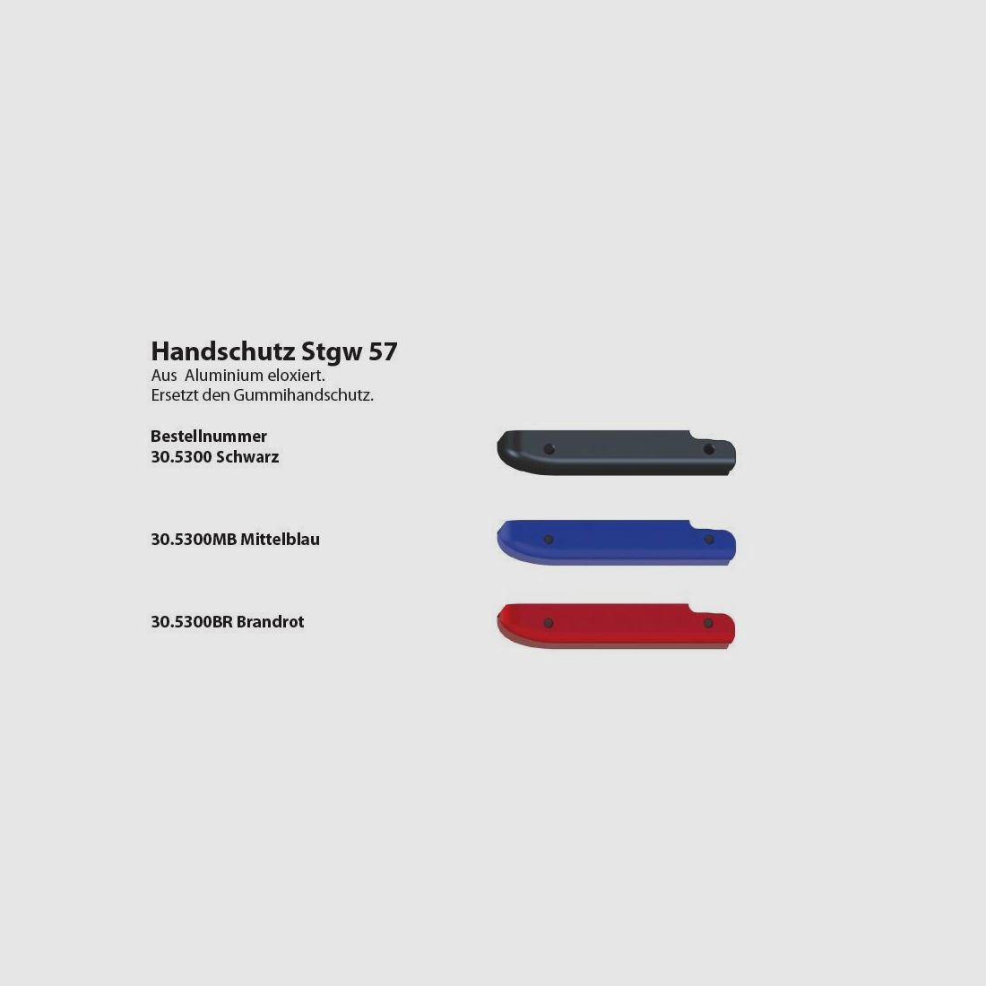 Wyss Stgw57 handbeschermer middelblauw