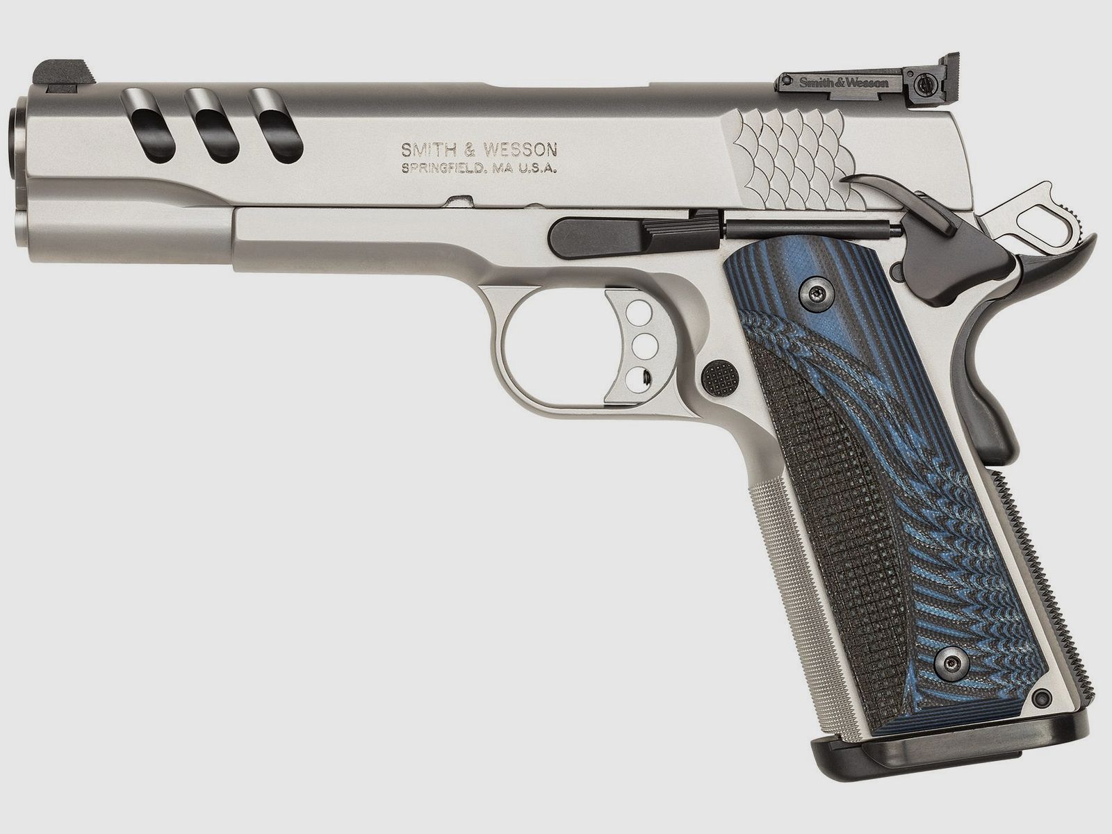 Pistole SMITH & WESSON Performance Center SW1911 Custom Blau Kal.45 ACP gebraucht, Bild 1 von 5