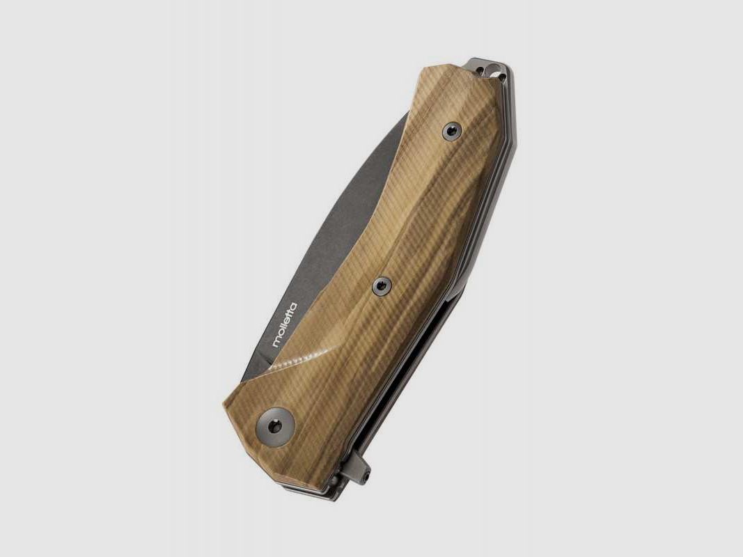 Lionsteel KUR Taschenmesser, Olive, schwarz, Sleipner