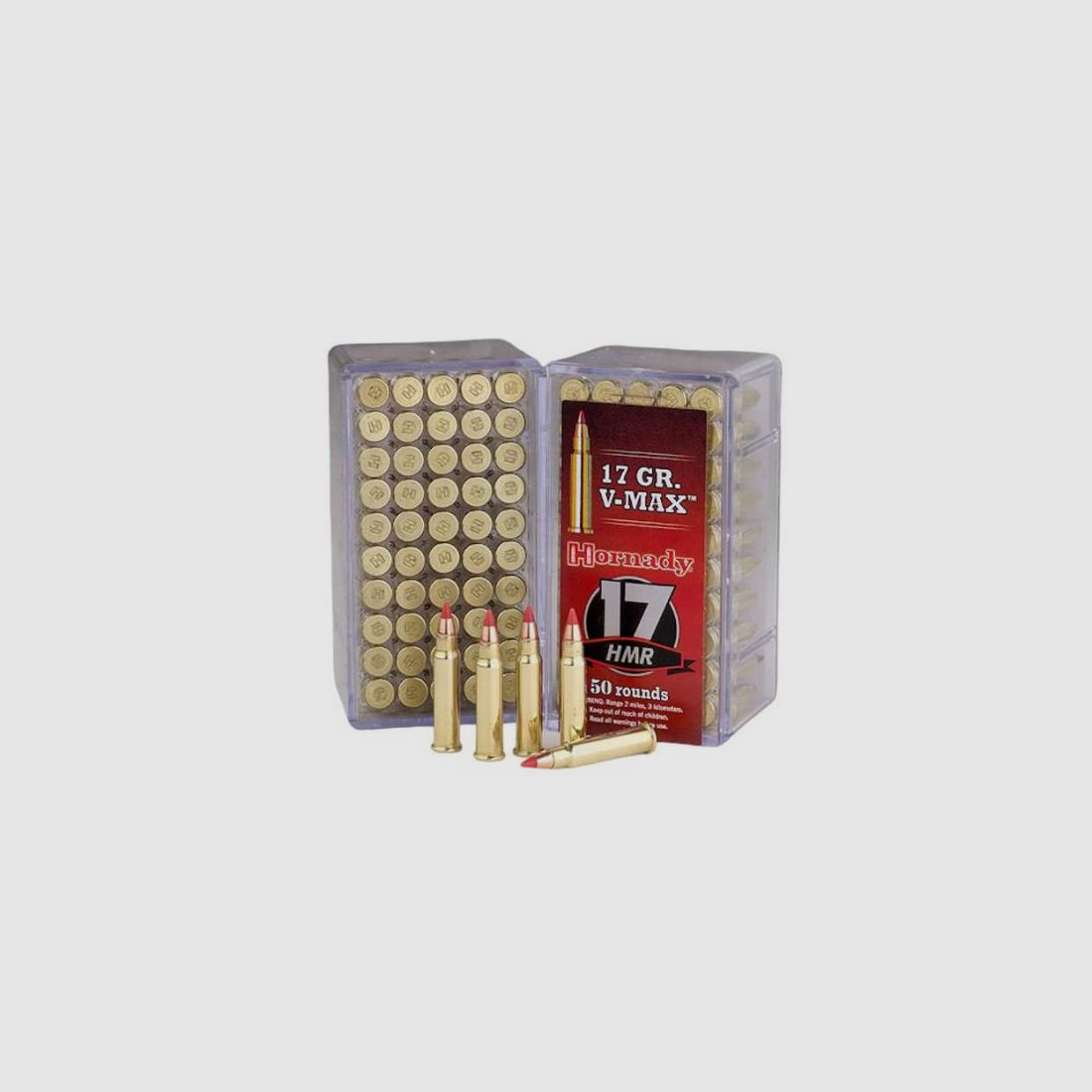 BOX MIT 50 PATRONEN HORNADY V-MAX KAL.17HMR 17GR