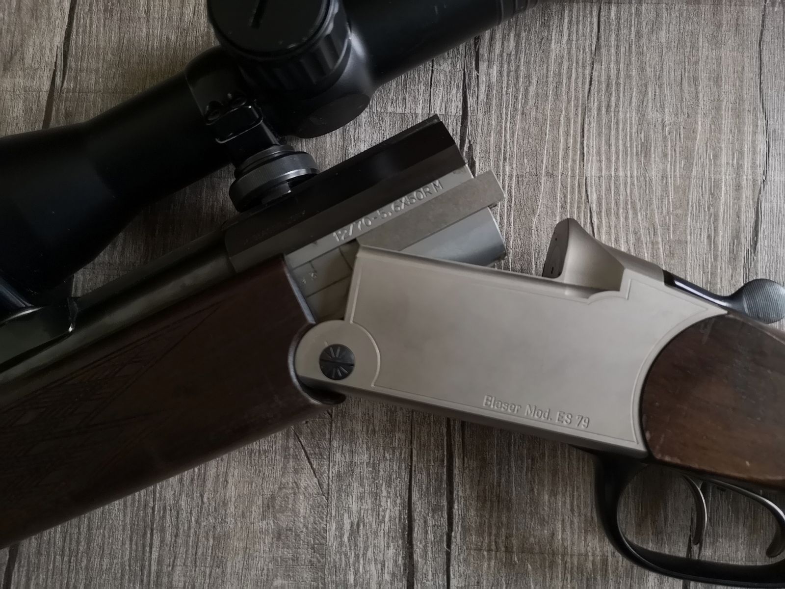 Blaser BS79 Bockbüchsflinte, 12/70, 5,6x50RM
