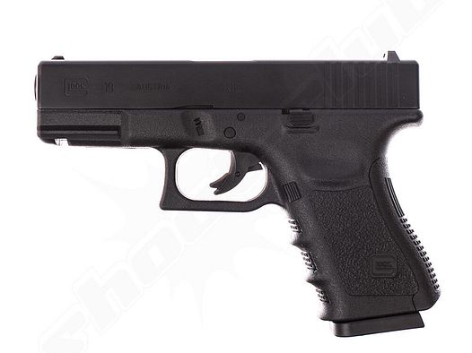 GLOCK	 Glock19 - CO2 Pistole schwarz 4,5 mm BB/Metallschlitten