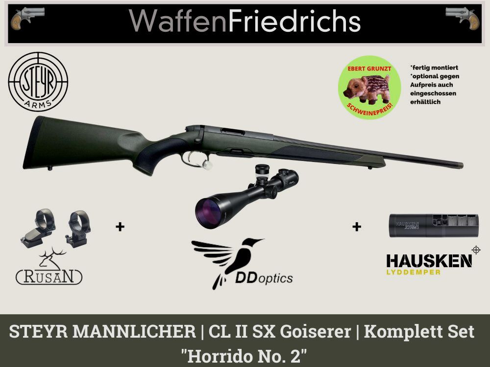 STEYR ARMS	 CL II SX Goiserer "HORRIDO No. 2" - Kaliber zur Auswahl| Komplettangebot Jungjäger - Waffen Friedrichs