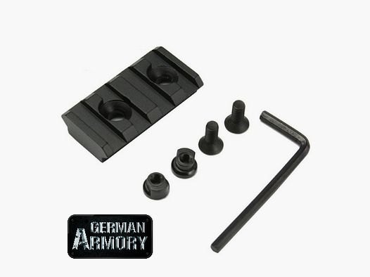 Picatinnyrail Mini für Keymod Systeme RIS 4 Slots AR15 AK 47 74 AKM M16 M4 Hera Arms DPMS Schmeisser