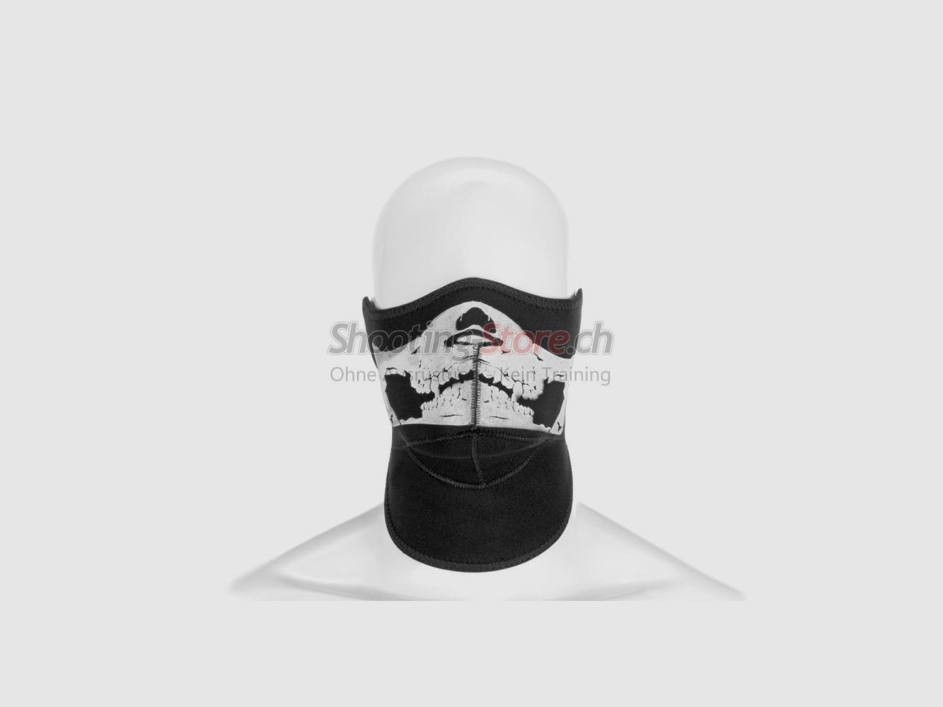 Invader Gear Death Head Neoprene Face Protector Schwarz