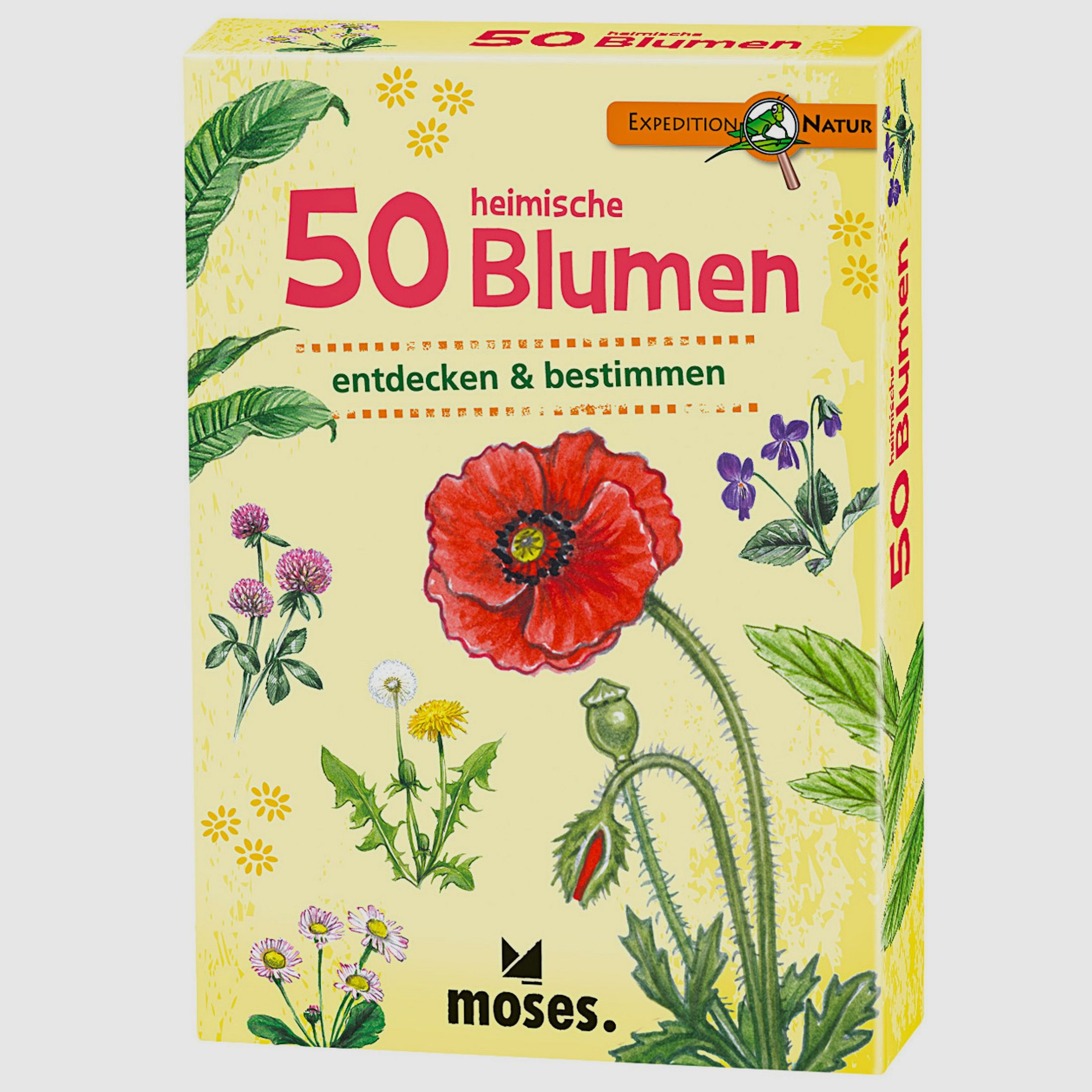 Juego de cartas Moses 50 flores nativas