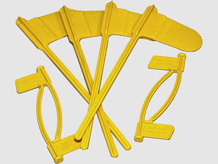 MTM Ladestandsanzeige Fähnchen CFP gelb 8 Stück (4 Pistole/4 Gewehr)