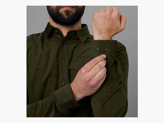 Chemise velours Kaldfjord Harkila